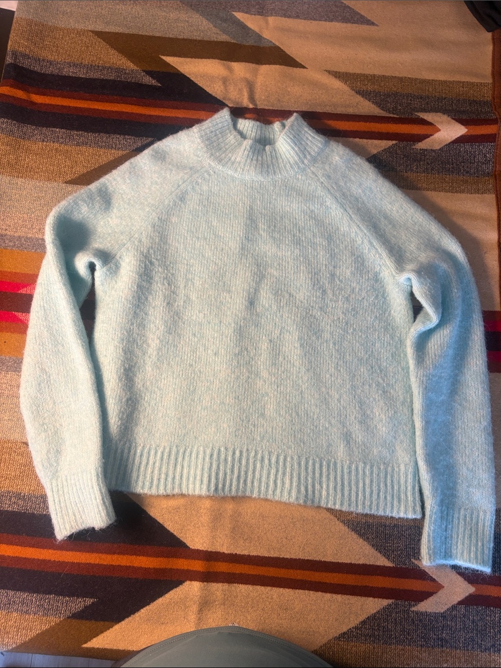 Banana Republic Light Blue Mockneck Sweater